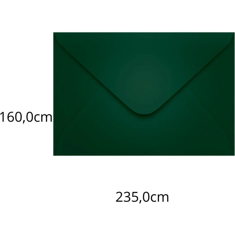 ENVELOPE COLORIDO CONVITE 160X235 VD.ESCURO BRASIL 80G SCRITY (PCT.C/100) - imagem 2