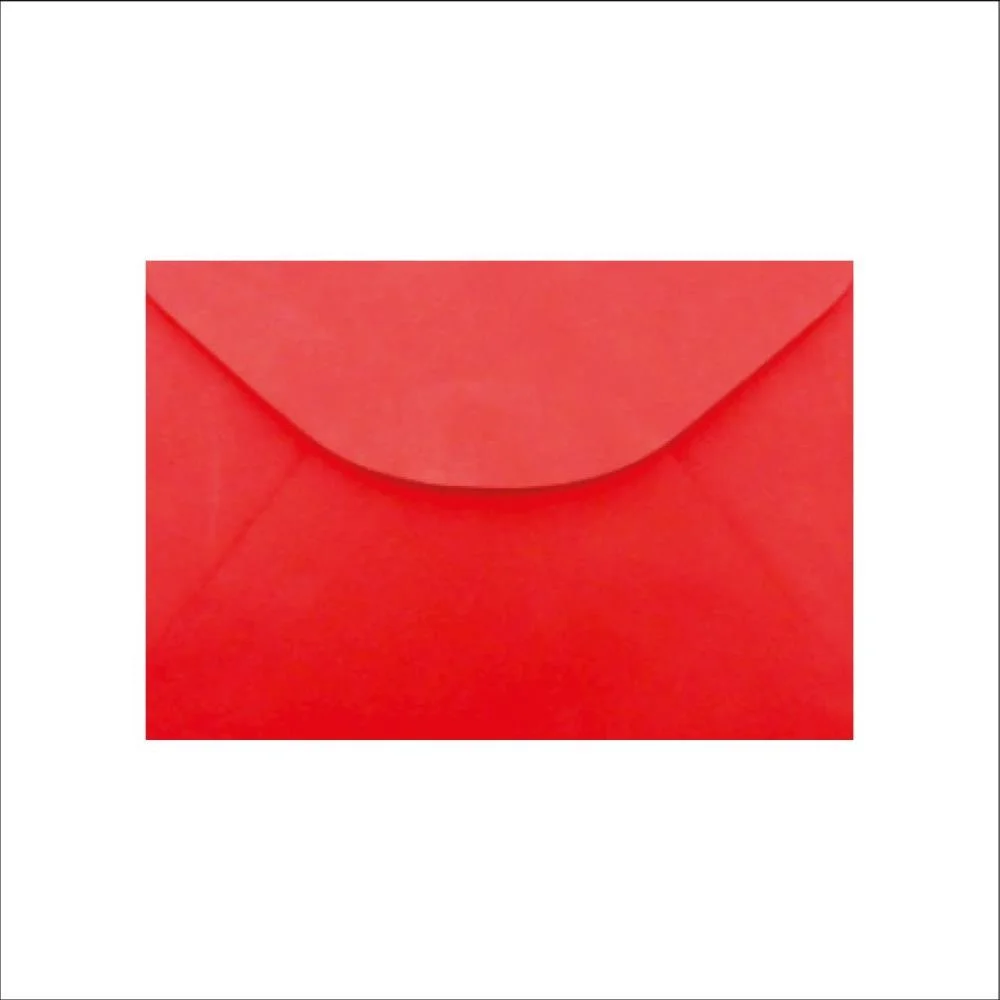 ENVELOPE COLORIDO VISITA 115X80MM VERMELHO 80G ROMITEC (BL.C/10) - imagem 2