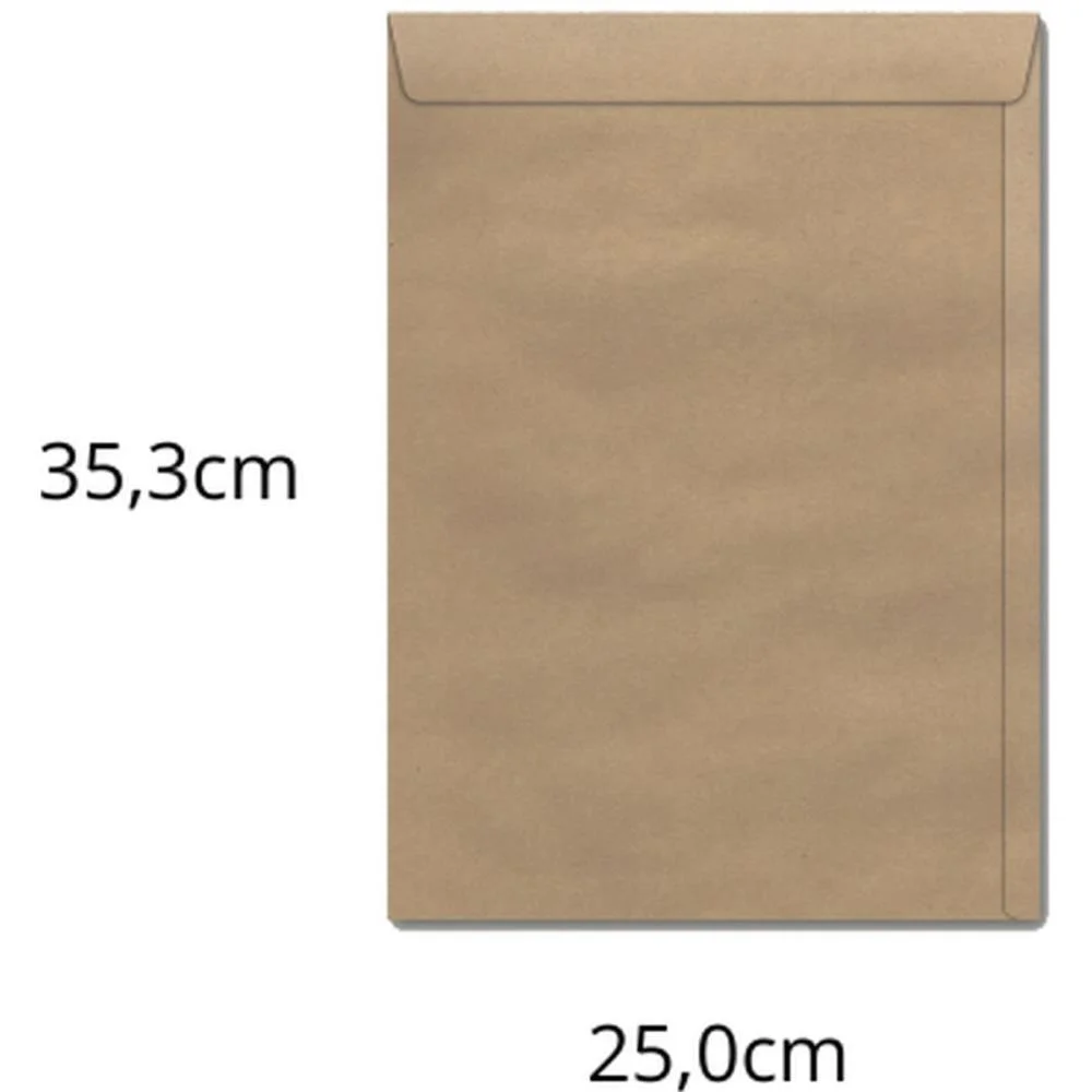 ENVELOPE SACO NATURAL 250X353 80GRS. KN 35 SCRITY (CX.C/250) - imagem 3