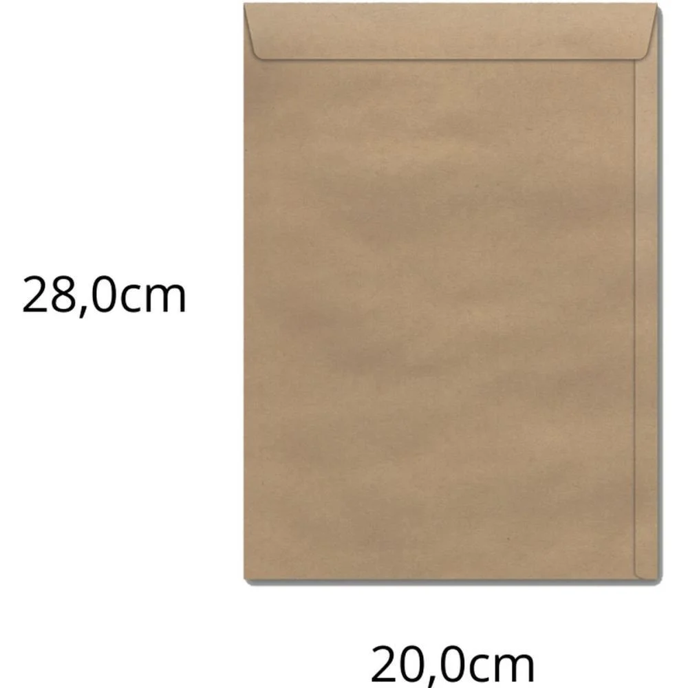 ENVELOPE SACO NATURAL 200X280 80GRS. KN 28 SCRITY (CX.C/250) - imagem 2