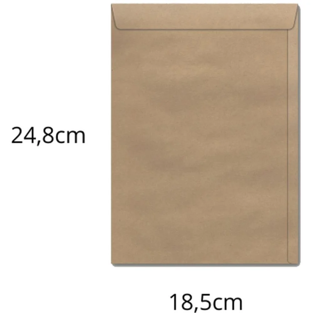 ENVELOPE SACO NATURAL 185X248 80GRS. KN 24 SCRITY (CX.C/250) - imagem 2