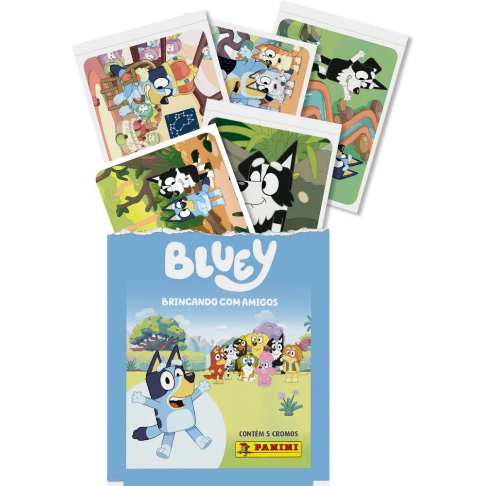 FIGURINHAS BLUEY ENVELOPE C/5 PANINI (PCT.C/25) - imagem 3