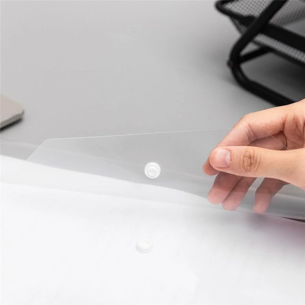 PASTA ENVELOPE A4 TRANSP. 0,12MM C/BOTAO DELI (PCT.C/12) - imagem 4