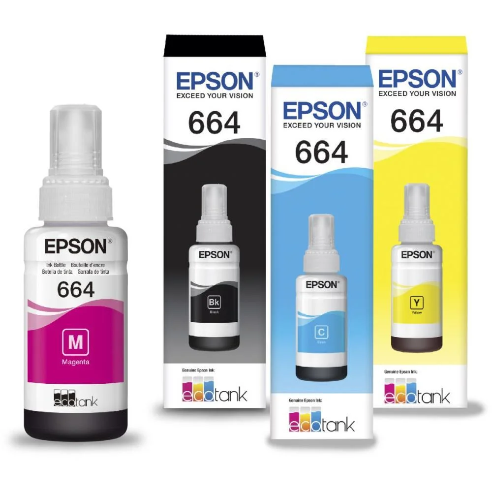 REFIL DE TINTA EPSON 664 AMARELO 70 ML. EPSON (UNIDADE) - imagem 3