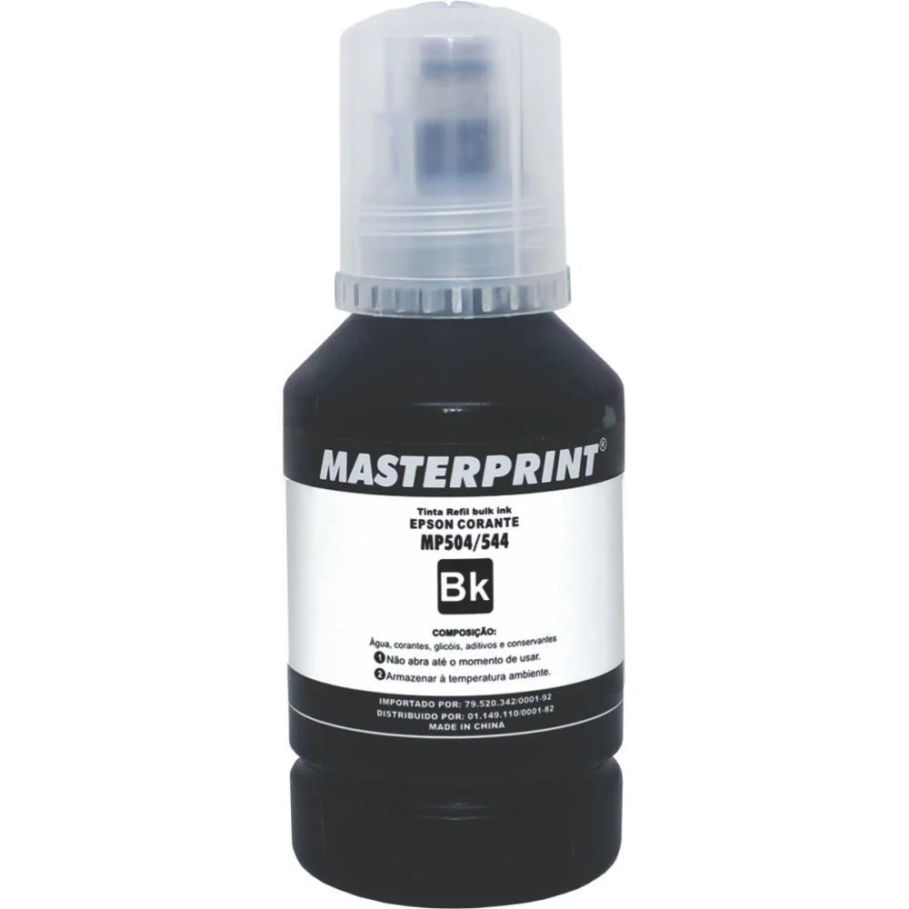 REFIL DE TINTA EPSON COMP. 504/544 PRETO 127ML MASTERPRINT (UNIDADE) - imagem 2