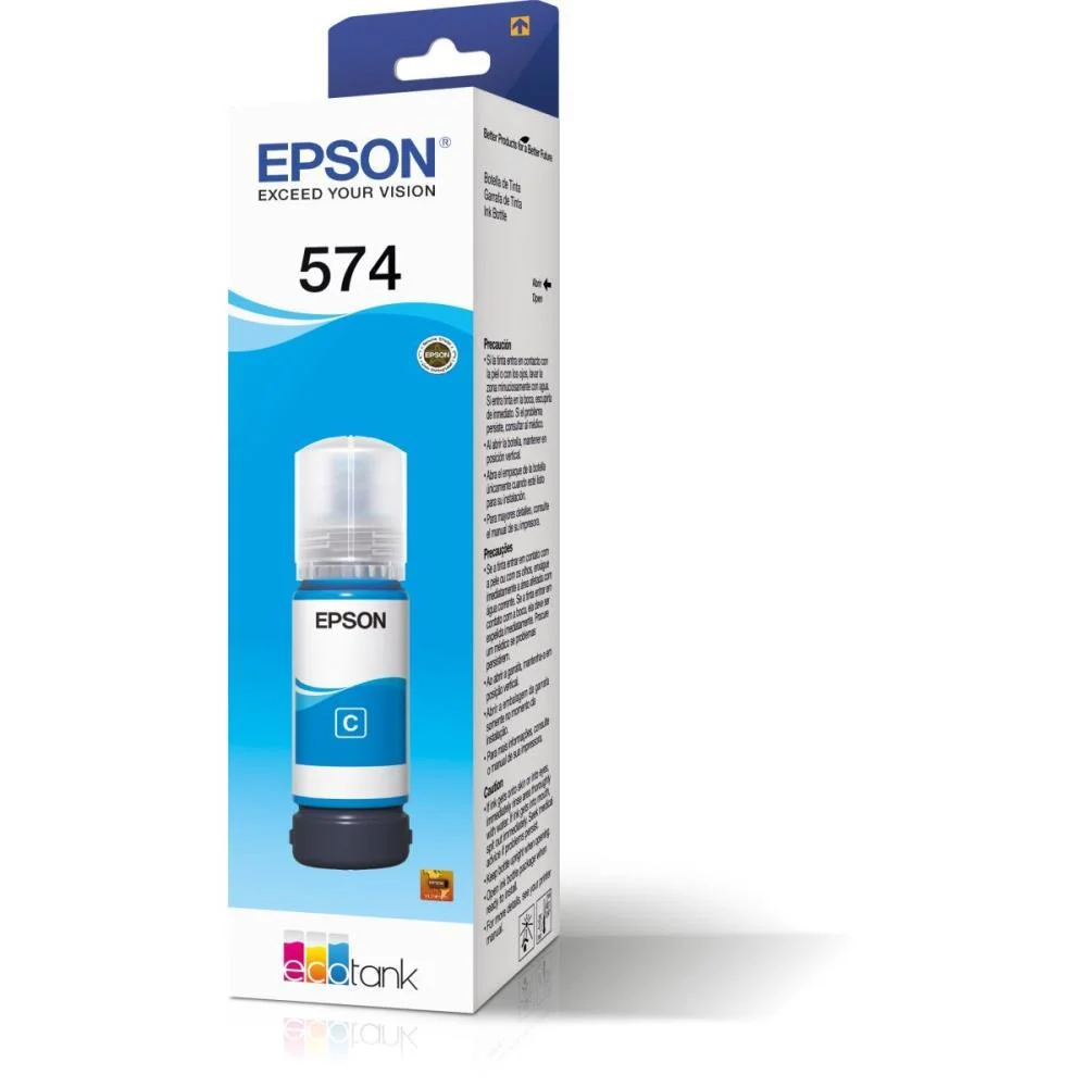 REFIL DE TINTA EPSON 574 CIANO EPSON (UNIDADE) - imagem 5