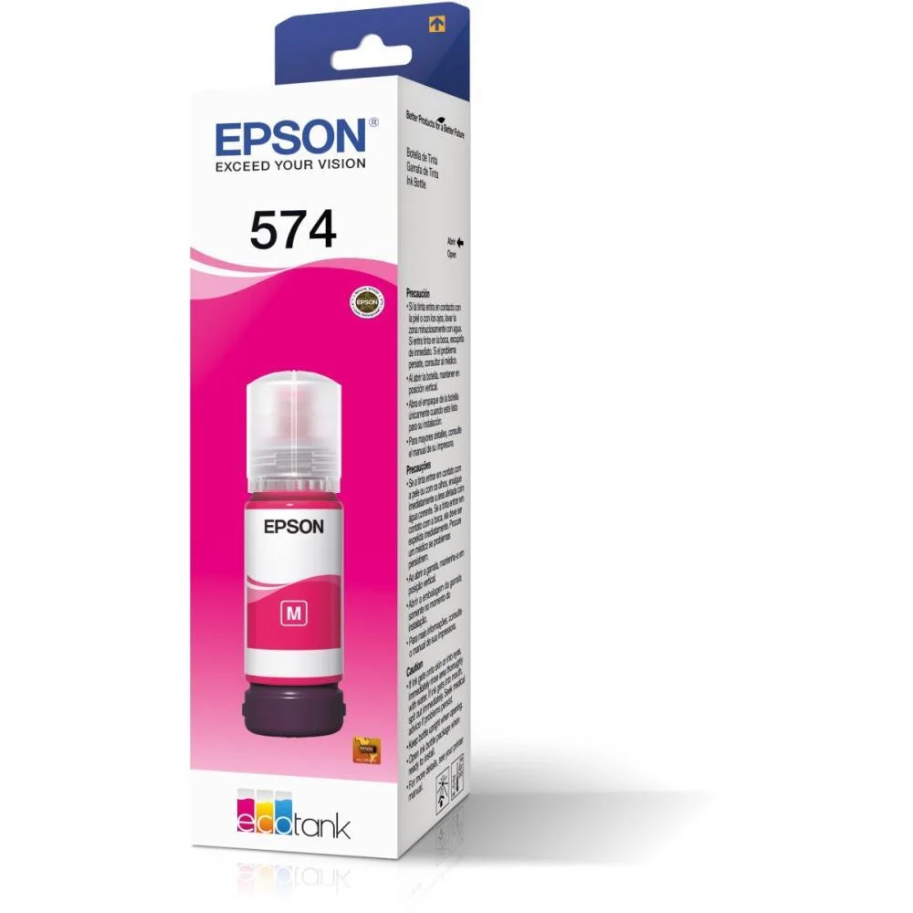 REFIL DE TINTA EPSON 574 MAGENTA EPSON (UNIDADE) - imagem 5