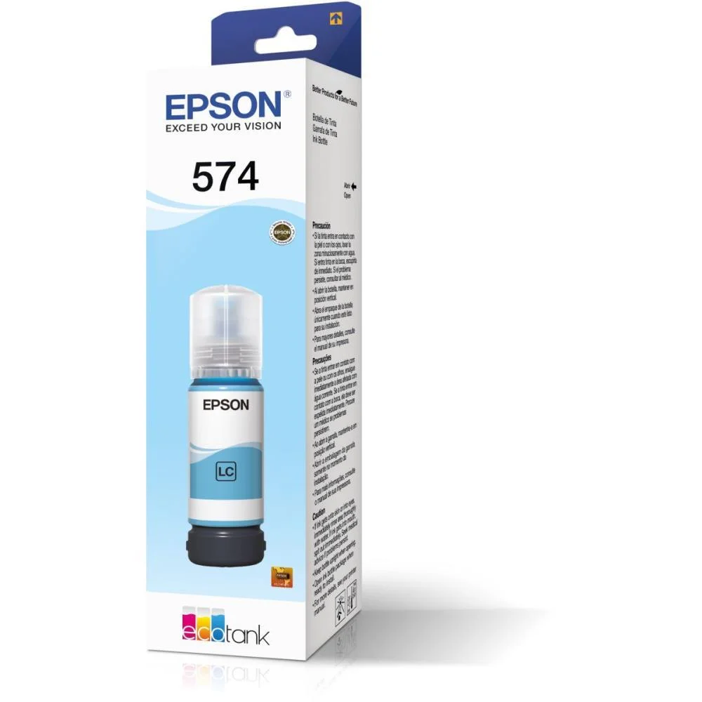 REFIL DE TINTA EPSON 574 CIANO CLARO EPSON (UNIDADE) - imagem 5