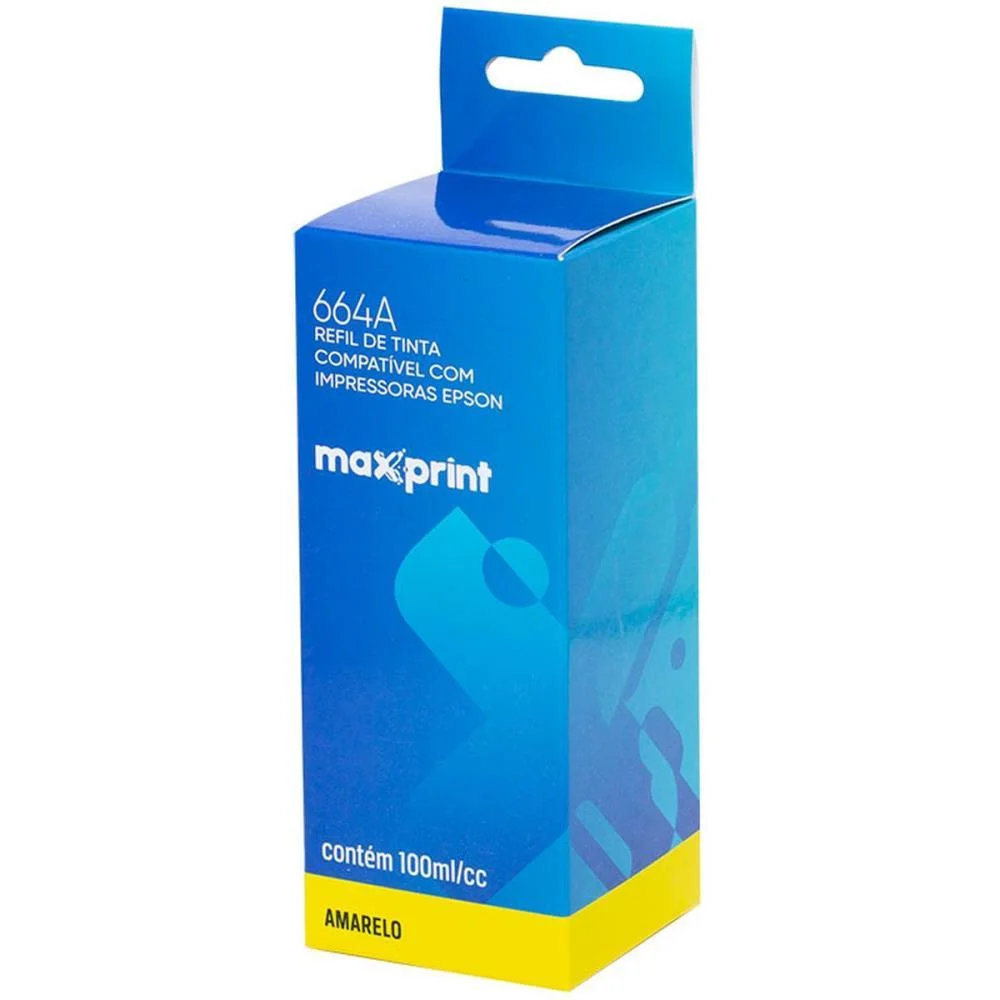 REFIL DE TINTA EPSON COMP. 664A AMARELO 100ML MAXPRINT (UNIDADE) - imagem 4