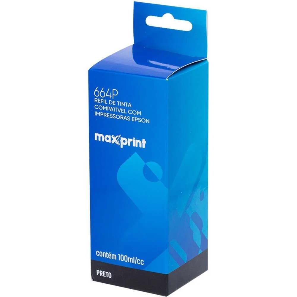 REFIL DE TINTA EPSON COMP. 664P PRETO 100ML MAXPRINT (UNIDADE) - imagem 4