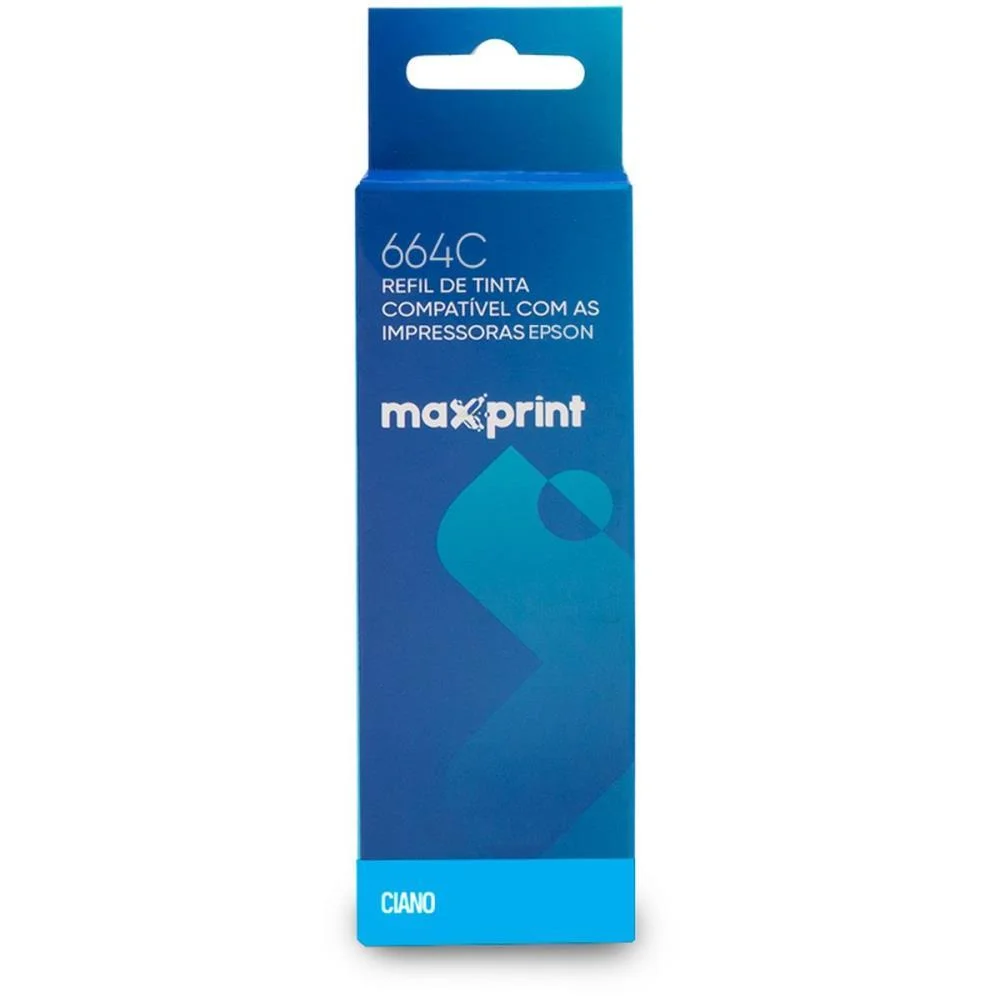 REFIL DE TINTA EPSON COMP. 664C CIANO 100ML MAXPRINT (UNIDADE) - imagem 5