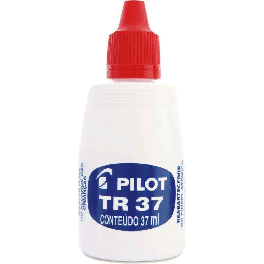 TINTA MARCADOR PERMANENTE REABASTECEDOR 037ML VERMELHO PILOT (CX.C/12) - imagem 2