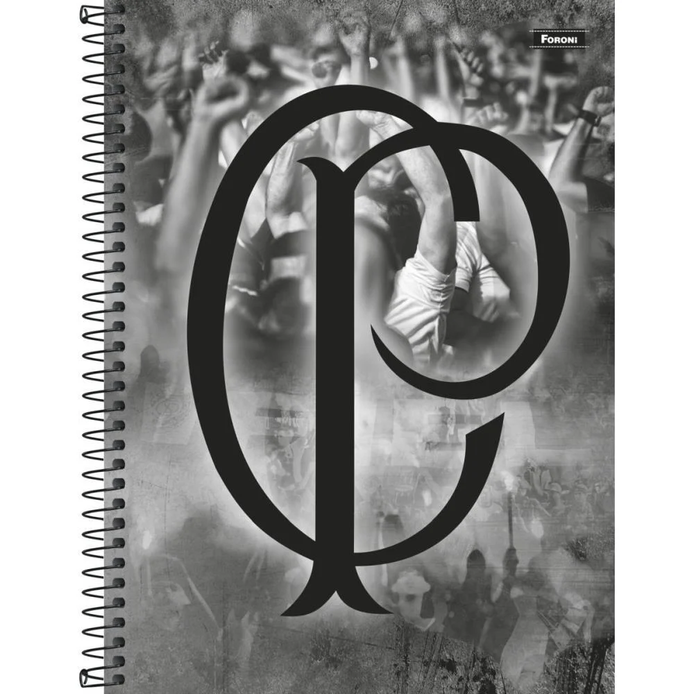 CADERNO 10X1 CAPA DURA CORINTHIANS 160FLS. FORONI (PCT.C/04) - imagem 2