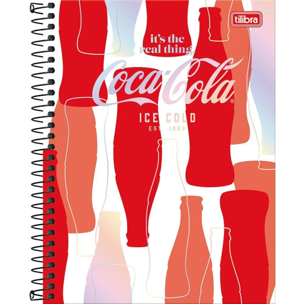 CADERNO 10X1 CP.DURA COLEGIAL COCA COLA 160FLS TILIBRA (PCT.C/04) - imagem 2