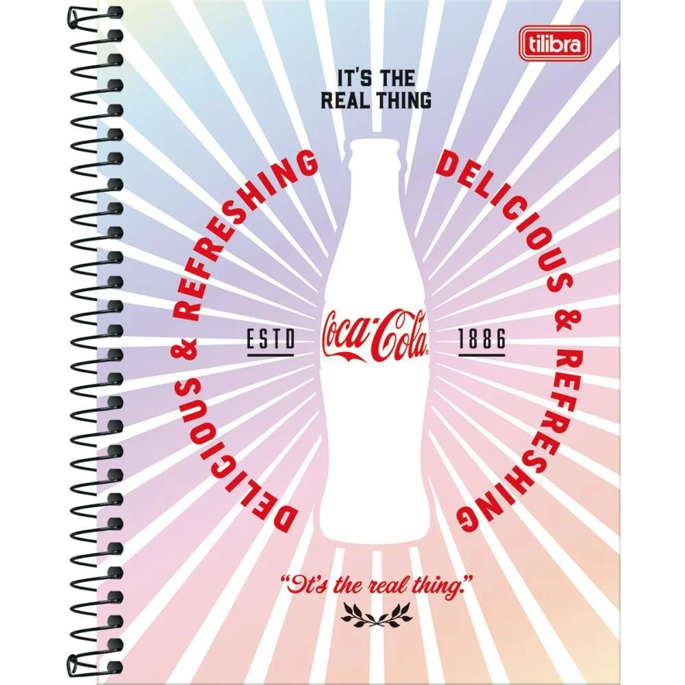 CADERNO 10X1 CP.DURA COLEGIAL COCA COLA 160FLS TILIBRA (PCT.C/04) - imagem 6