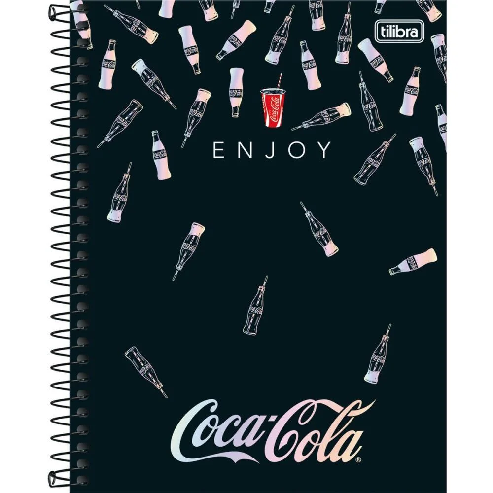 CADERNO 10X1 CP.DURA COLEGIAL COCA COLA 160FLS TILIBRA (PCT.C/04) - imagem 7