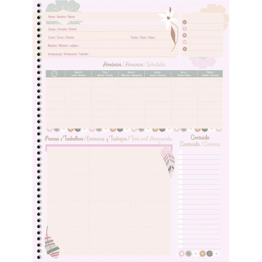 CADERNO 01X1 CAPA DURA MULHER 80F ANIMATIVA (PCT.C/04) - imagem 5