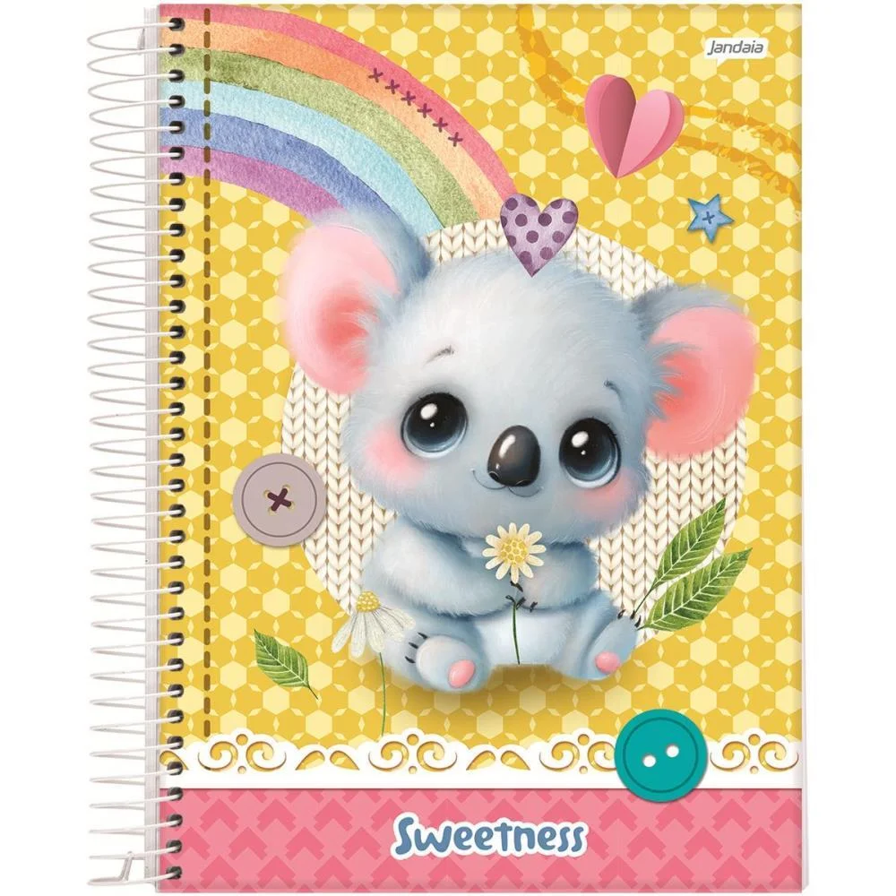 CADERNO 01X1 CAPA DURA SWEETNESS 80FLS. JANDAIA (PCT.C/04) - imagem 4