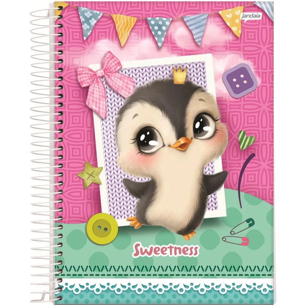 CADERNO 01X1 CAPA DURA SWEETNESS 80FLS. JANDAIA (PCT.C/04) - imagem 5