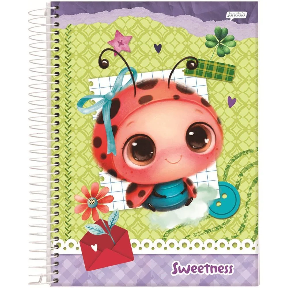 CADERNO 01X1 CAPA DURA SWEETNESS 80FLS. JANDAIA (PCT.C/04) - imagem 7