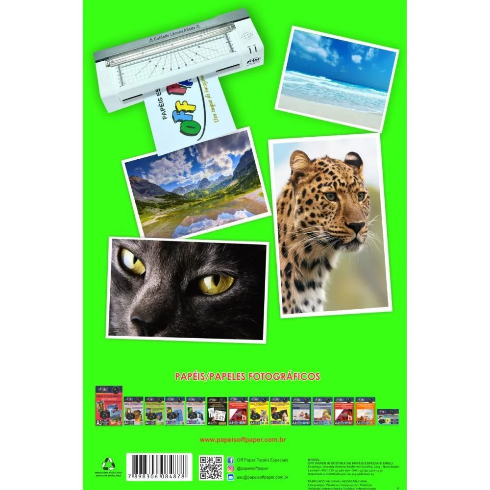 PLASTICO PARA PLASTIFICACAO FILME A4 TRANSP.LAMINACAO FRIO OFF PAPER (PCT.C/20) - imagem 3
