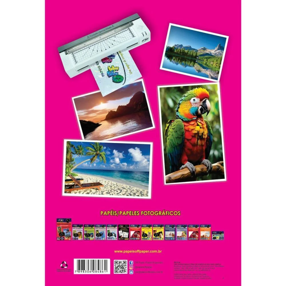 LAMINAÇÃO A FRIO A4 HOLOGRAFICO OFF PAPER (PCT.C/20) - imagem 2