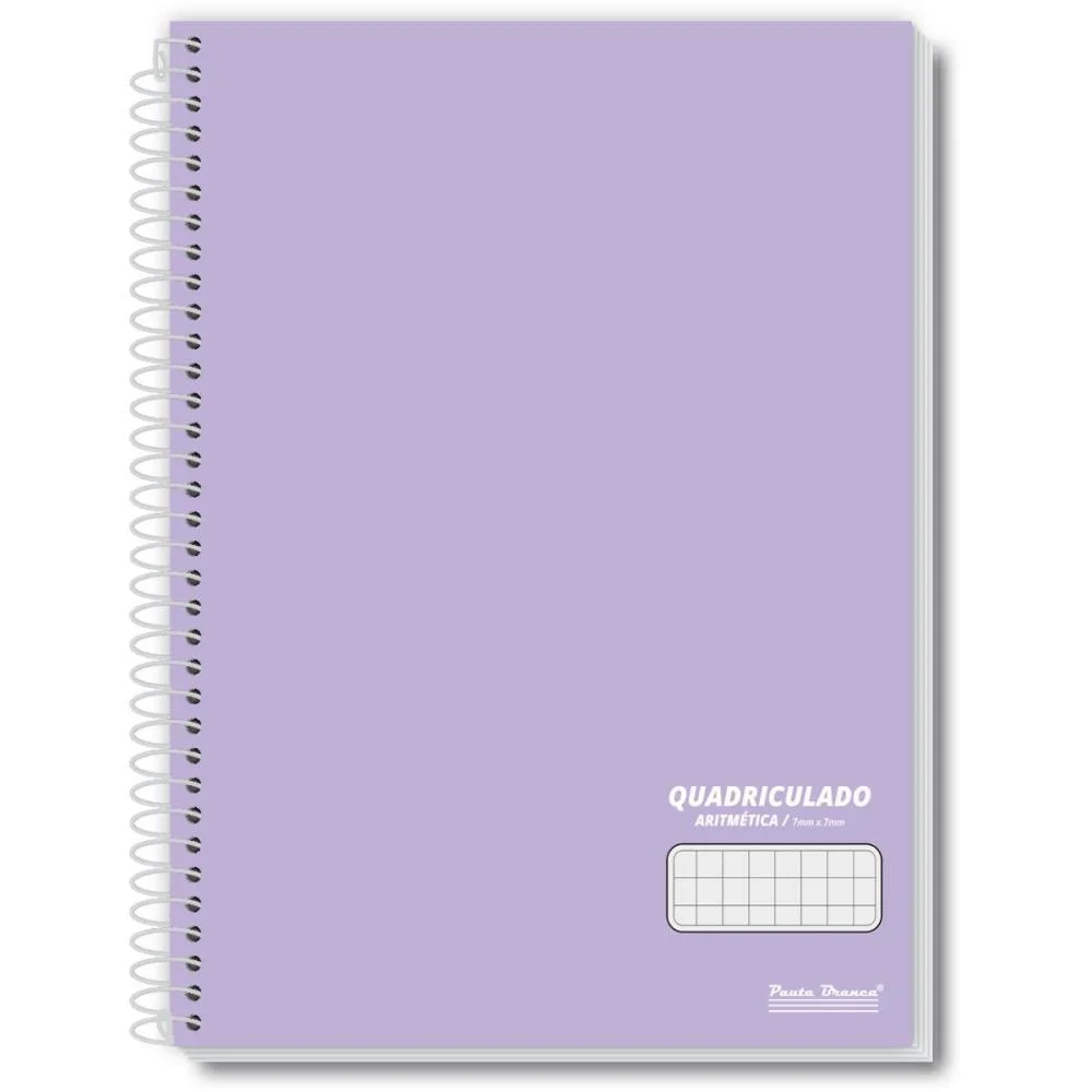 CADERNO QUADRICULADO UNIVERS. 7X7MM 80F ESP OFFICE COLORS CD PAUTA BRANCA (PCT.C/05) - imagem 3