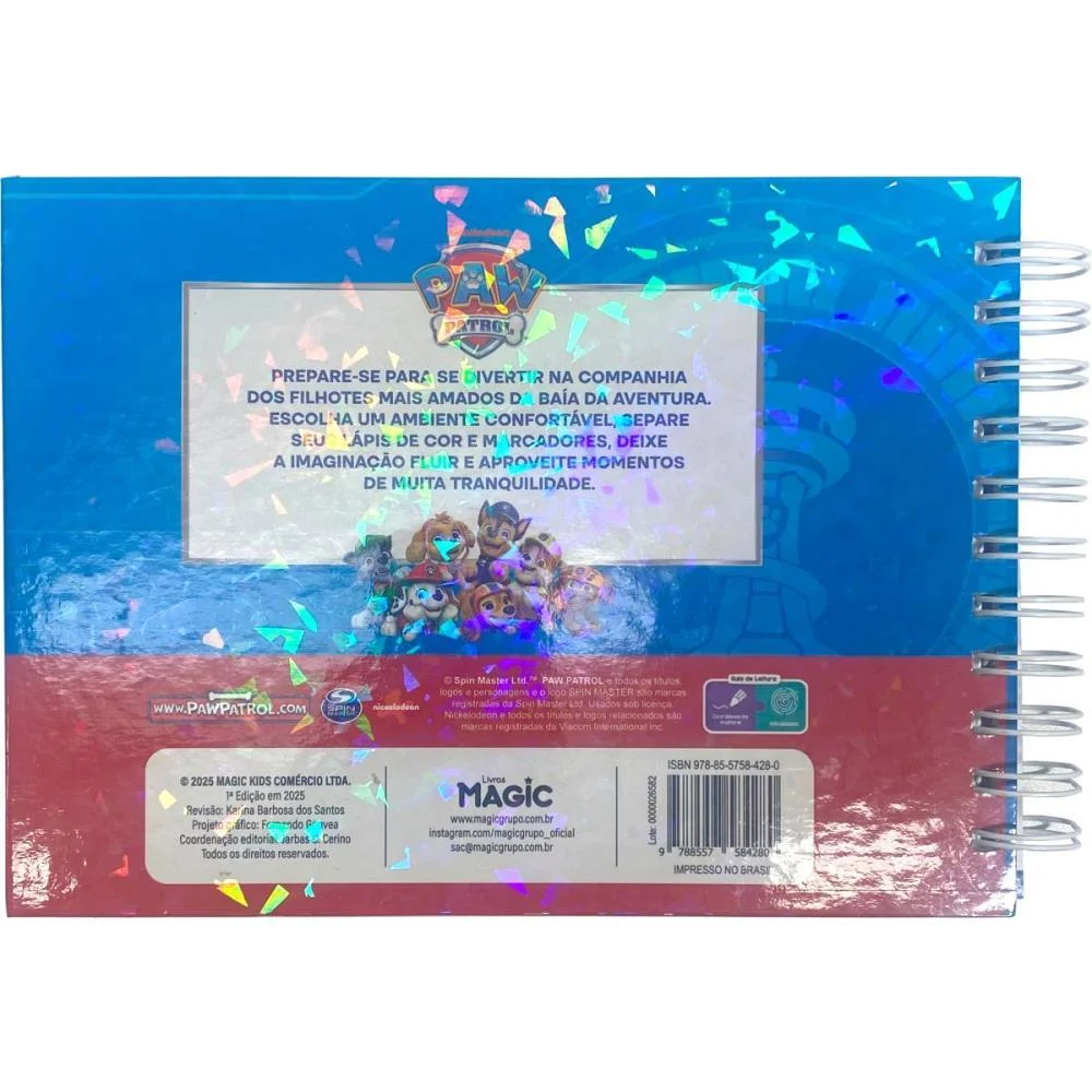 LIVRO DE COLORIR PATRULHA CANINA CUTE 96PGS CD MAGIC KIDS (UNIDADE) - imagem 5