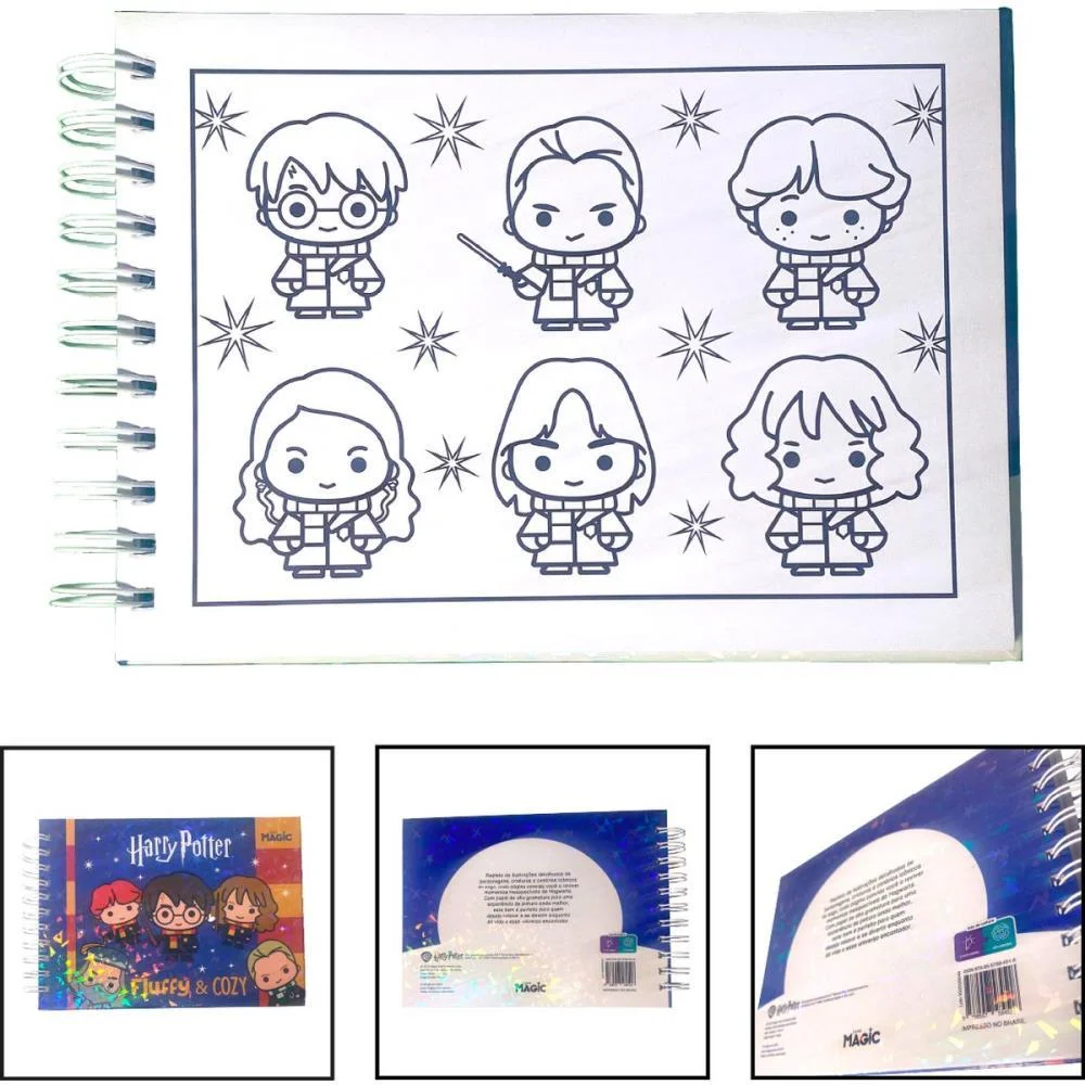LIVRO DE COLORIR HARRY POTTER COZY 96PG CD ESP MAGIC KIDS (UNIDADE) - imagem 3