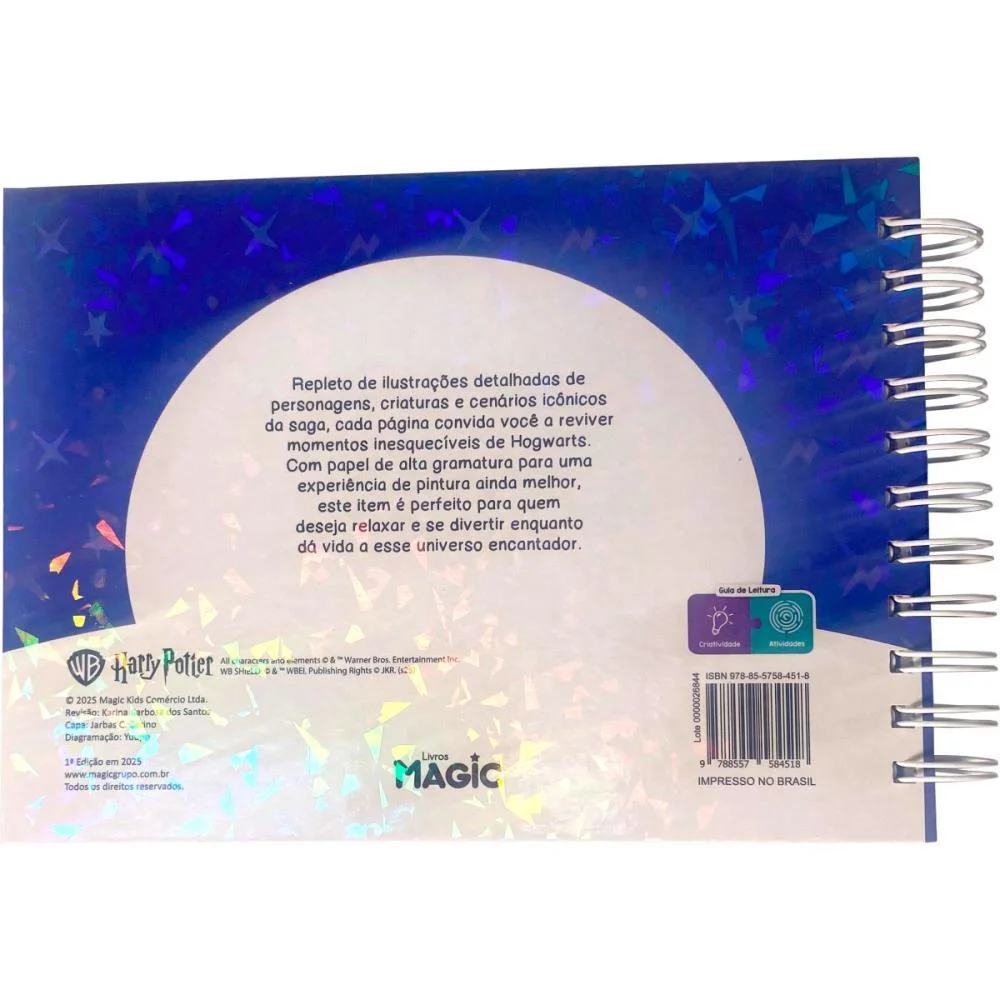 LIVRO DE COLORIR HARRY POTTER COZY 96PG CD ESP MAGIC KIDS (UNIDADE) - imagem 4