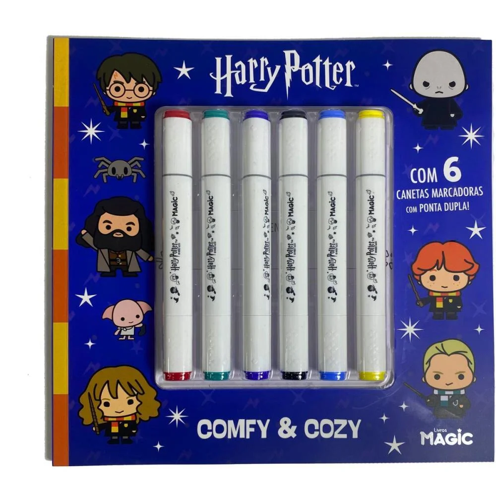 LIVRO DE COLORIR HARRY POTTER COMFY C/6CANETINH MAGIC KIDS (UNIDADE) - imagem 5