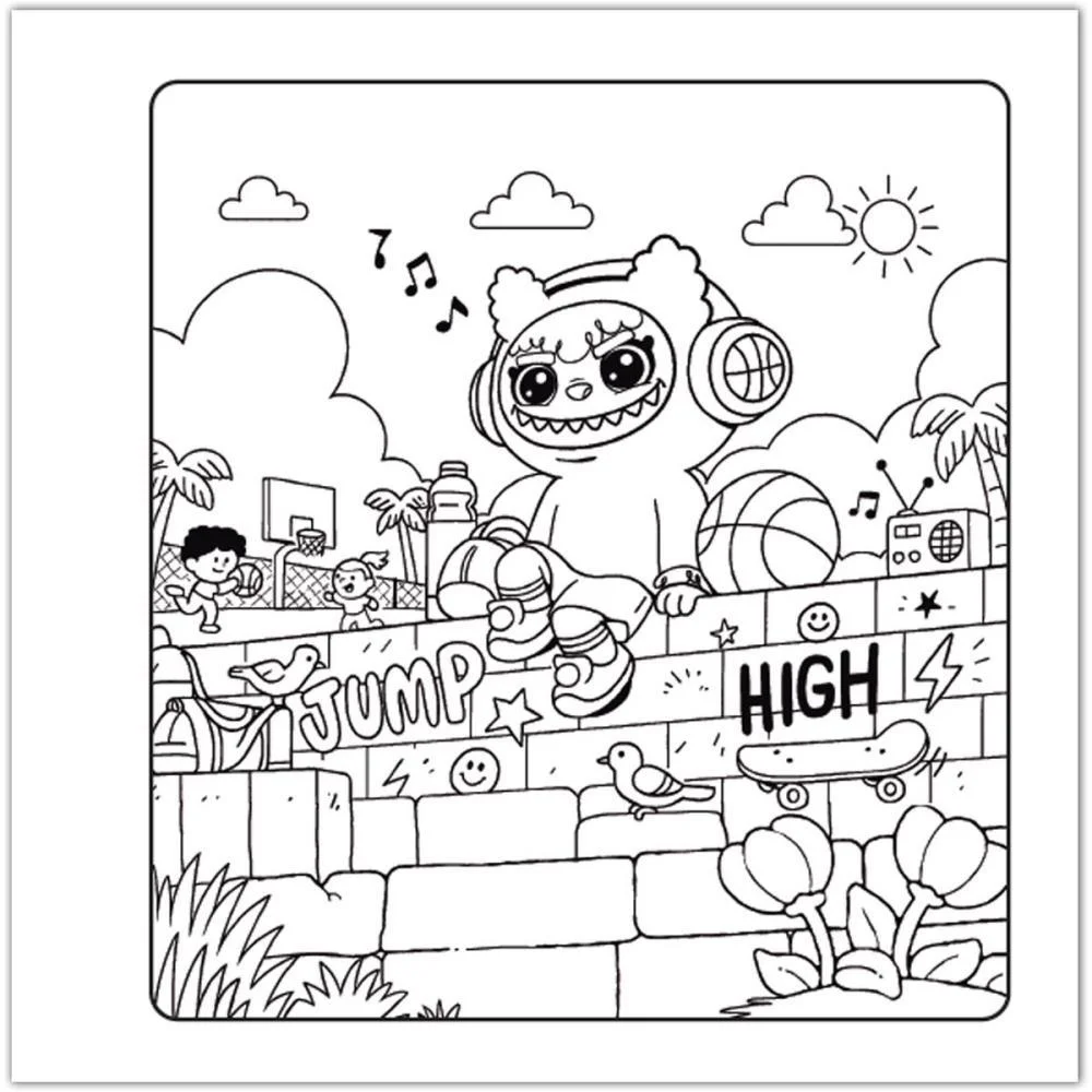 LIVRO DE COLORIR LALULU CUTIES 80P CD 21X21CM VALE DAS LETRAS (UNIDADE) - imagem 4