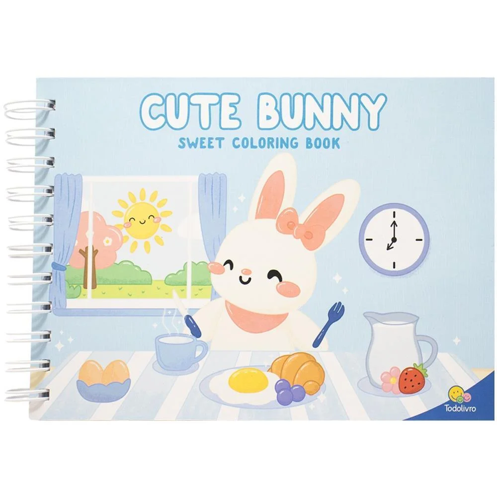 LIVRO DE COLORIR CUTE BUNNY CD 21X15 96PG TODOLIVRO (UNIDADE) - imagem 5