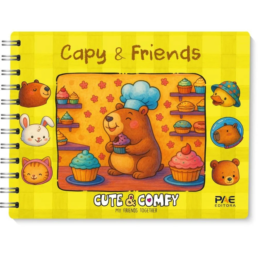 LIVRO DE COLORIR CUTE E COMFY CAPY E FRIENDS CD PAE EDITORA (UNIDADE) - imagem 3