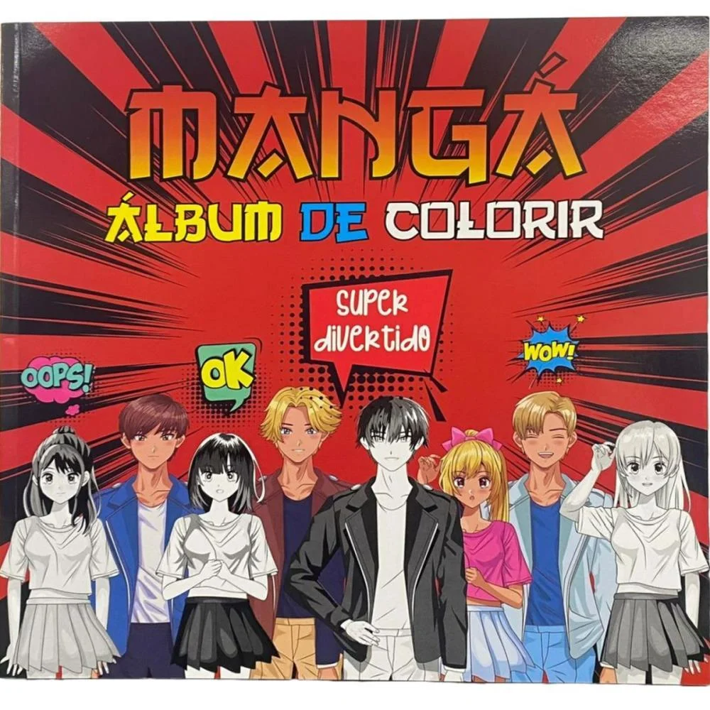 LIVRO DE COLORIR MANGA ALBUM VM 26X26CM 64PG PAE EDITORA (UNIDADE) - imagem 2