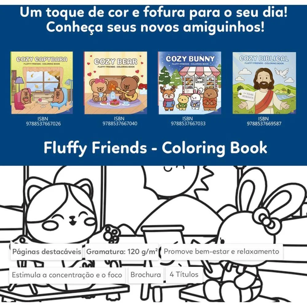 LIVRO DE COLORIR COZY BIBLICAL 25X25 24PG TODOLIVRO (UNIDADE) - imagem 4