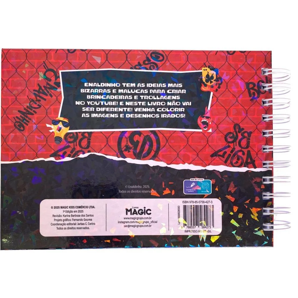 LIVRO DE COLORIR ENALDINHO CUTE 96PG CD ESP MAGIC KIDS (UNIDADE) - imagem 5