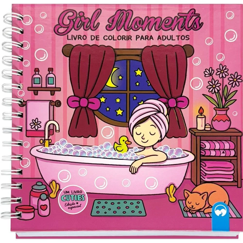 LIVRO DE COLORIR GIRL MOMENTS CUTIES 80P 21X21 VALE DAS LETRAS (UNIDADE) - imagem 3