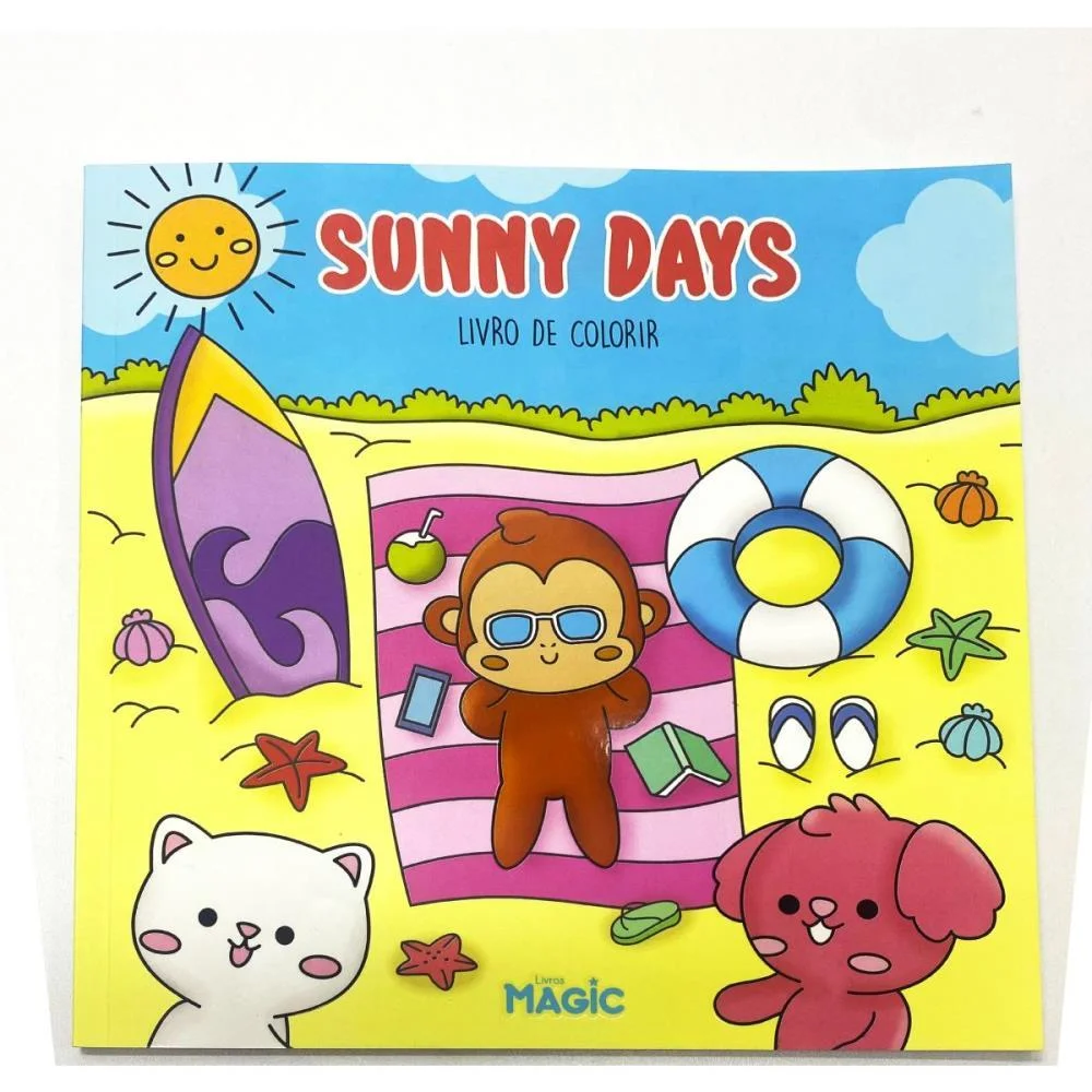LIVRO DE COLORIR COMFY SUNNY DAYS 48PGS 180G MAGIC KIDS (UNIDADE) - imagem 2