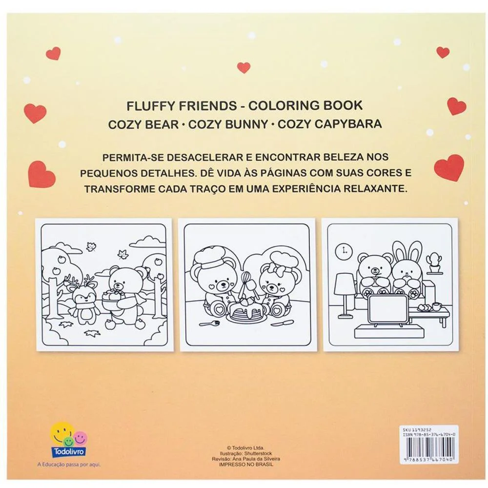 LIVRO DE COLORIR COZY BEAR 25X25CM 24PG TODOLIVRO (UNIDADE) - imagem 5