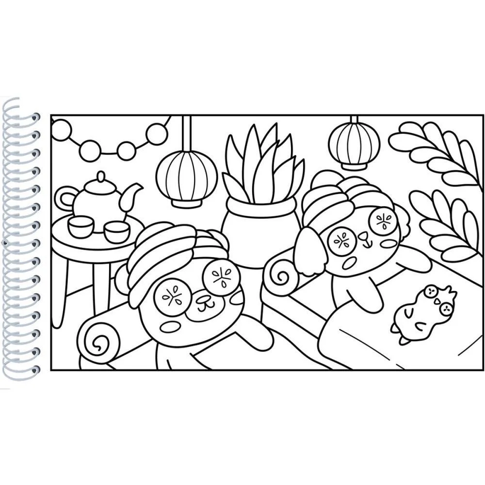 LIVRO DE COLORIR COMFY E COZY 96P ESP C.D. 180G MAGIC KIDS (UNIDADE) - imagem 3