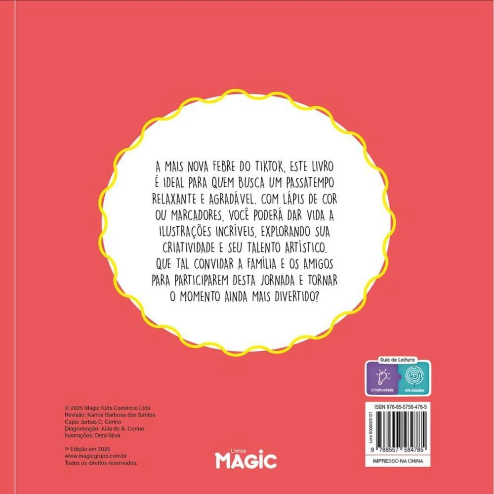 LIVRO DE COLORIR COMFY COZY CIRCUS 48PGS 180G MAGIC KIDS (UNIDADE) - imagem 5