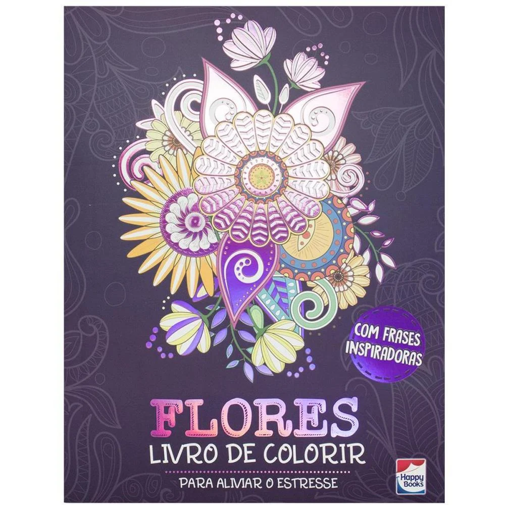 LIVRO DE COLORIR COLORIR E IMAGINAR: FLORES 32P TODOLIVRO (UNIDADE) - imagem 2