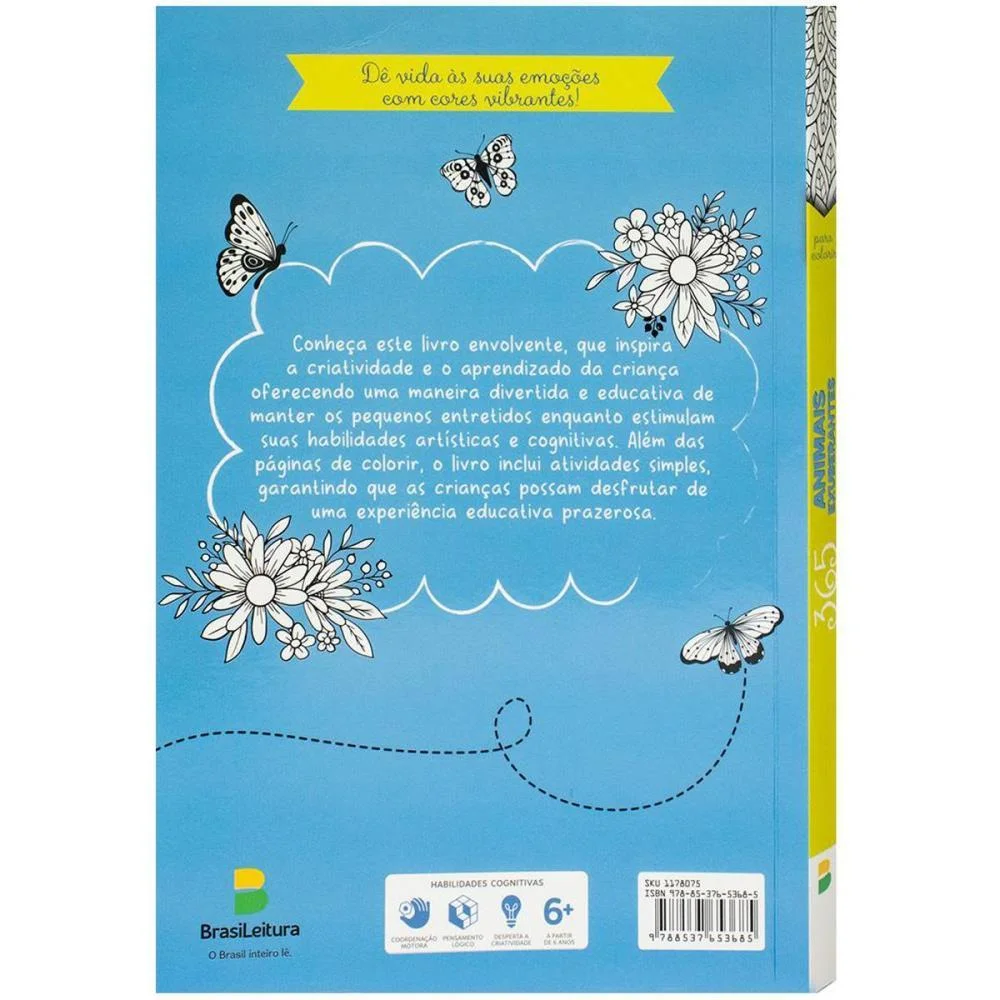 LIVRO DE COLORIR 365 ANIMAIS EXUBERANTES 288P TODOLIVRO (UNIDADE) - imagem 5