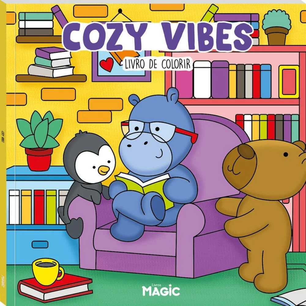 LIVRO DE COLORIR COMFY COZY VIBES 48PGS 180G MAGIC KIDS (UNIDADE) - imagem 2