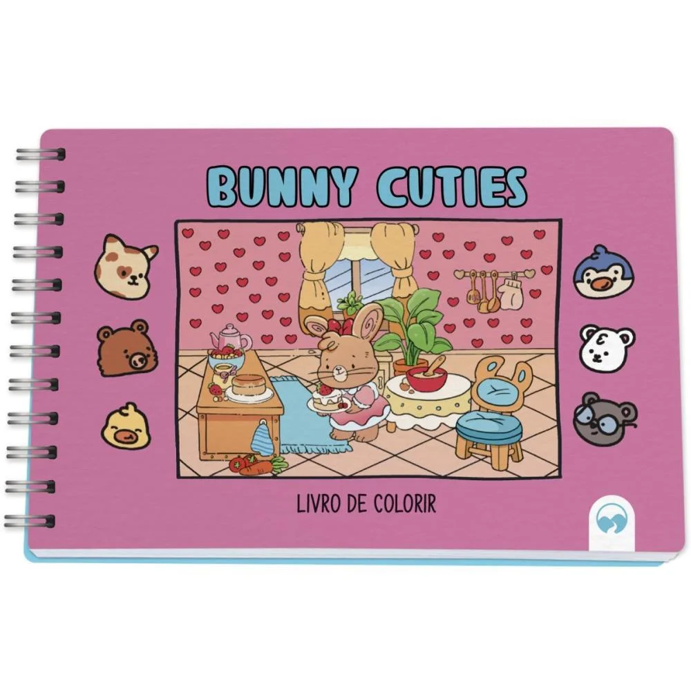 LIVRO DE COLORIR BUNNY CUTIES 64P CD 150G 15X21 VALE DAS LETRAS (UNIDADE) - imagem 3