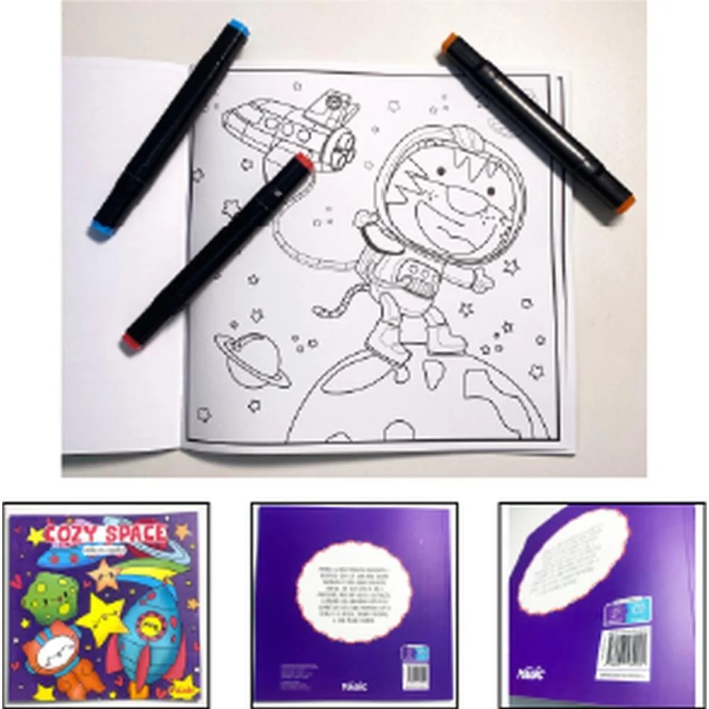 LIVRO DE COLORIR COMFY COZY SPACE 48PGS 180G MAGIC KIDS (UNIDADE) - imagem 3