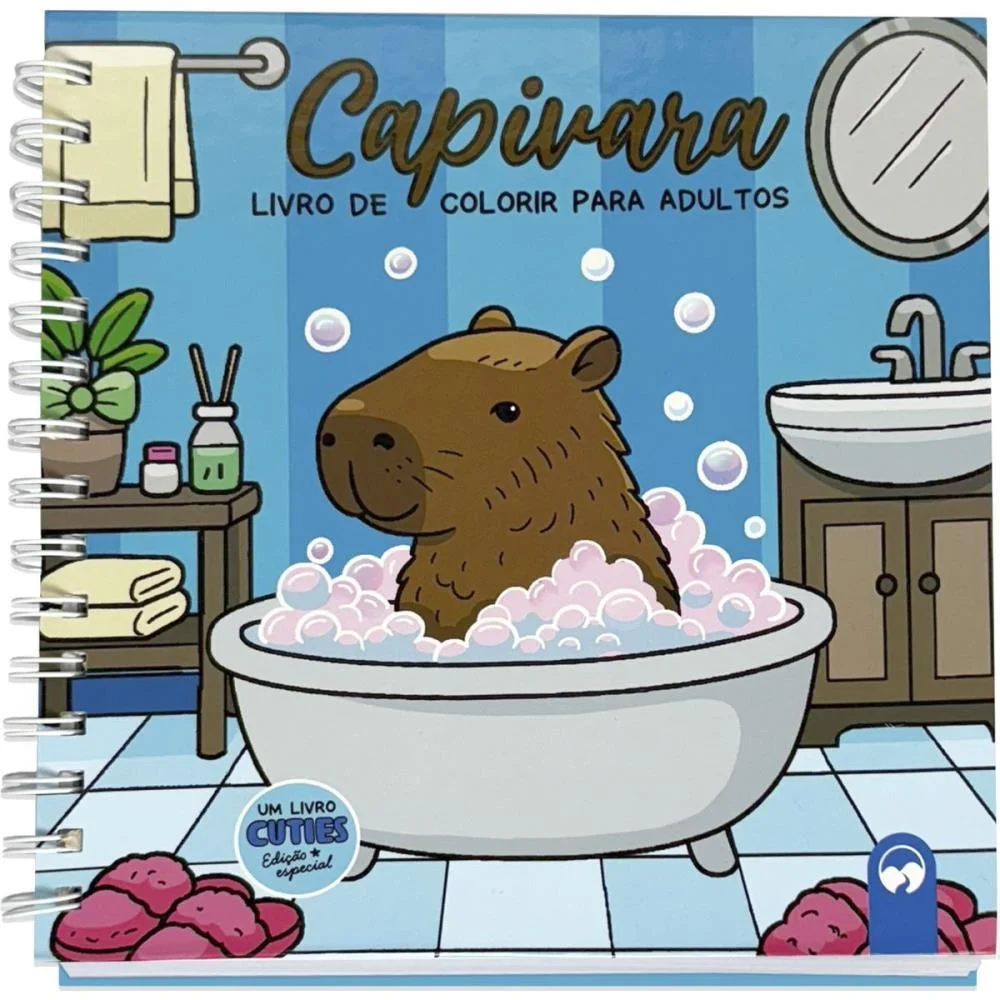LIVRO DE COLORIR CAPIVARA CUTIES 80P CD 21X21CM VALE DAS LETRAS (UNIDADE) - imagem 3