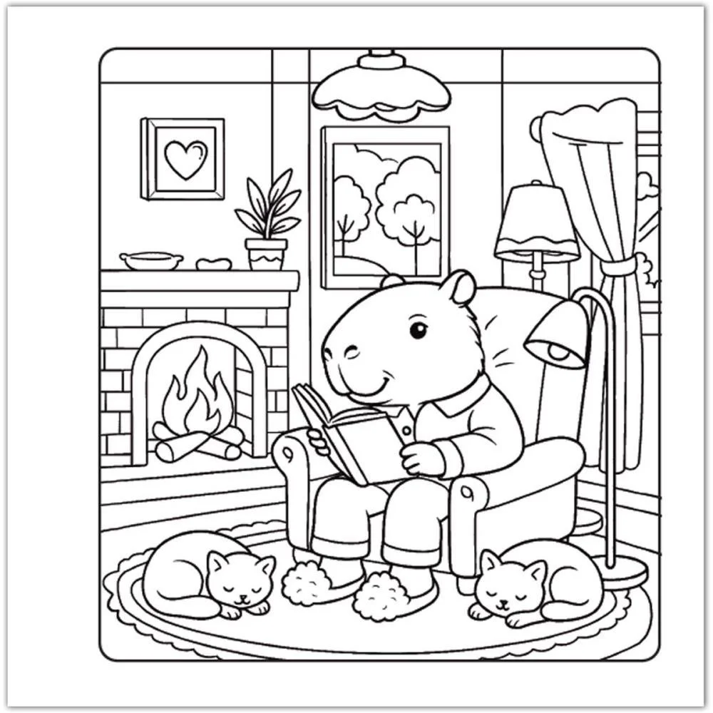 LIVRO DE COLORIR CAPIVARA CUTIES 80P CD 21X21CM VALE DAS LETRAS (UNIDADE) - imagem 4