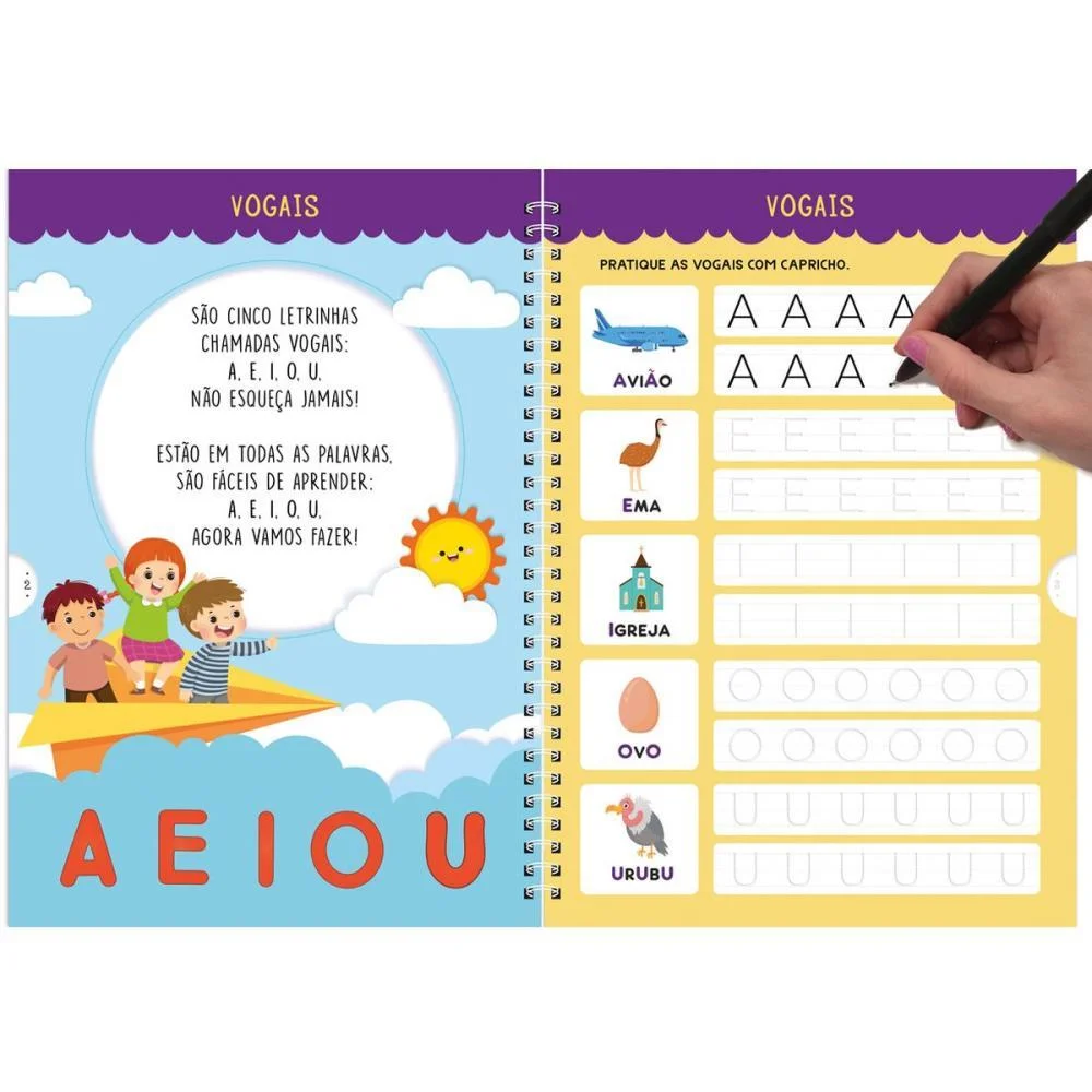 LIVRO PEDAGOGICO CANETA MAGICA LETRA BASTAO 16P MAGIC KIDS (UNIDADE) - imagem 4